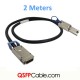 CX4 to Mini-SAS Cable, 2M, AWG30