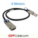 CX4 to Mini-SAS Cable, 4M, AWG30