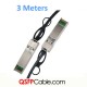 SFP to SFP Cable, 3M, AWG30