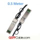 SFP to SFP Cable, 0.5M, AWG30